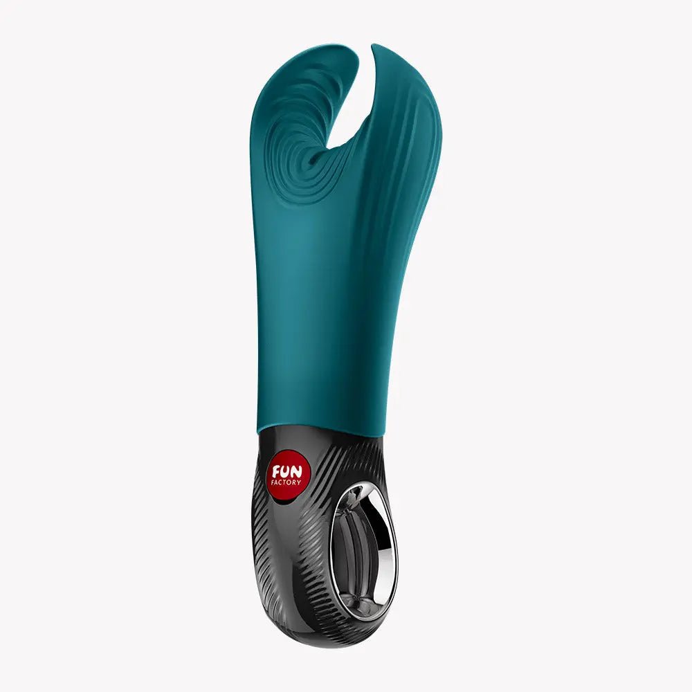 Manta Vibrating Masturbator - Bottle Green – body-safe materials | Fu'Cha Exotics