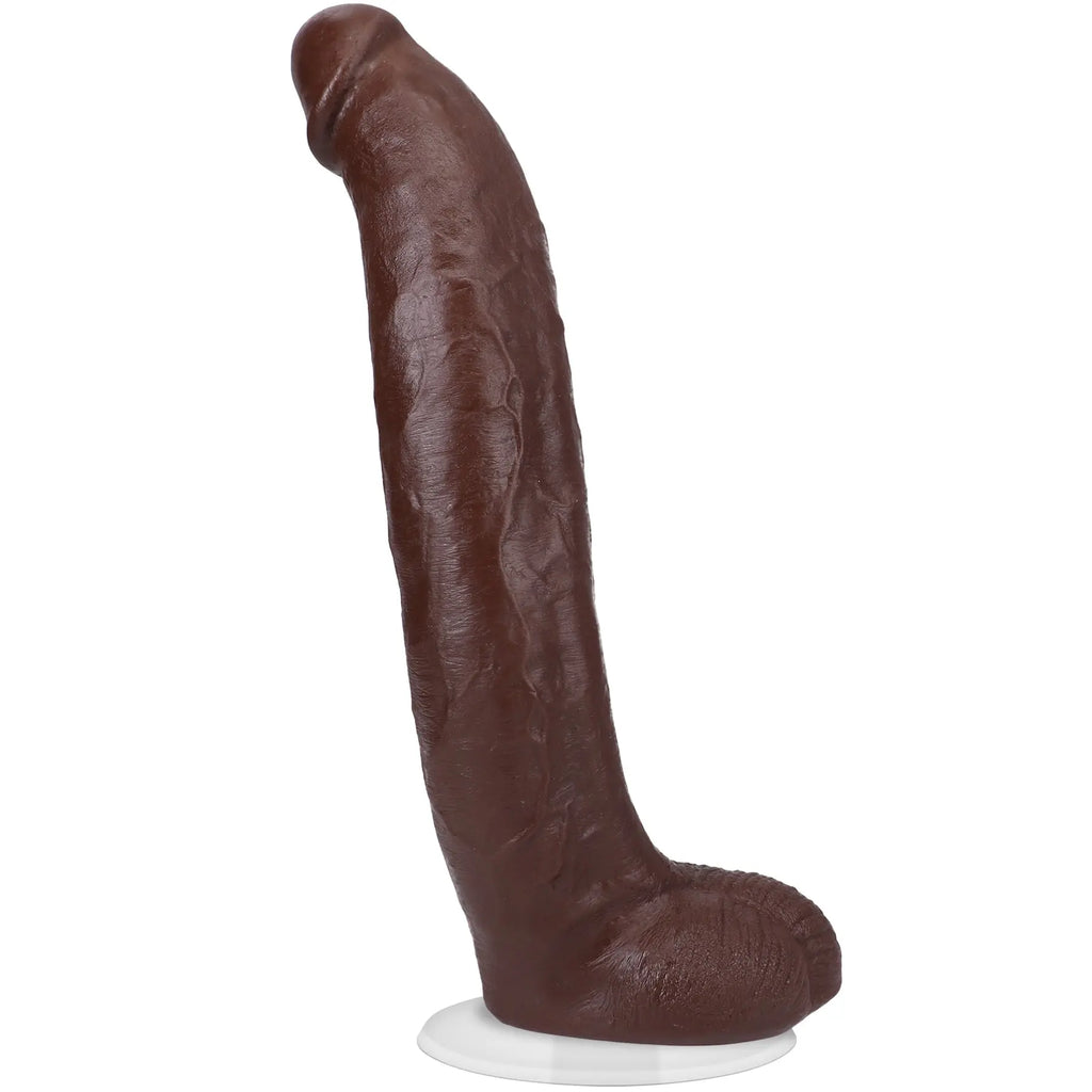 Signature Cocks - Brickzilla - 13 Inch Ultraskyn Cock With Removable Vac-U-Lock Suction Cup - Chocolate – body-safe materi...