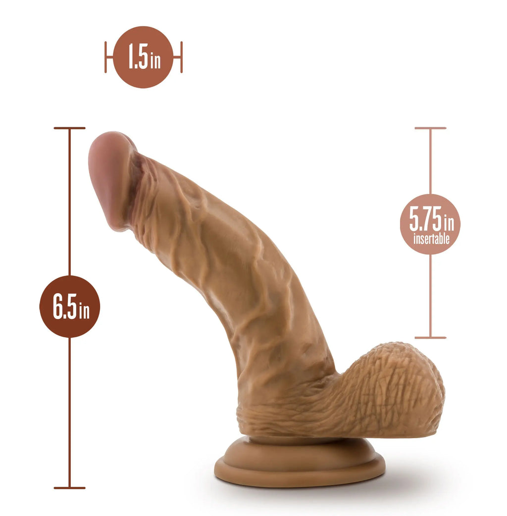 Dr. Skin - Dr. Stephen - 6.5 Inch Dildo With Balls - Tan – body-safe materials | Fu'Cha Exotics