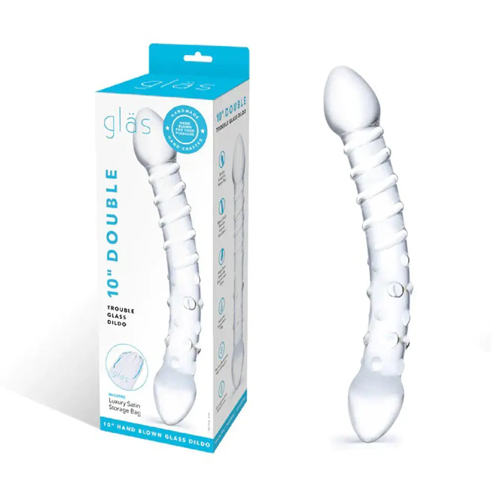 Double Trouble Glass Dildo – borosilicate glass | Fu'Cha Exotics