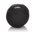 Black silicone kegel trainer with rounded bulb and glossy top