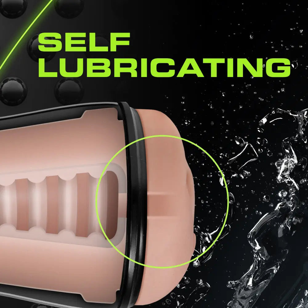 M for Men - Soft and Wet - Pussy With Pleasure Ridges - Self Lubricating Stroker Cup - Vanilla – body-safe materials | Fu'...