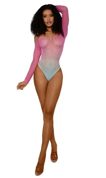 Ombre Net Bodystocking - Os - Tropical Sky – nylon | Fu'Cha Exotics