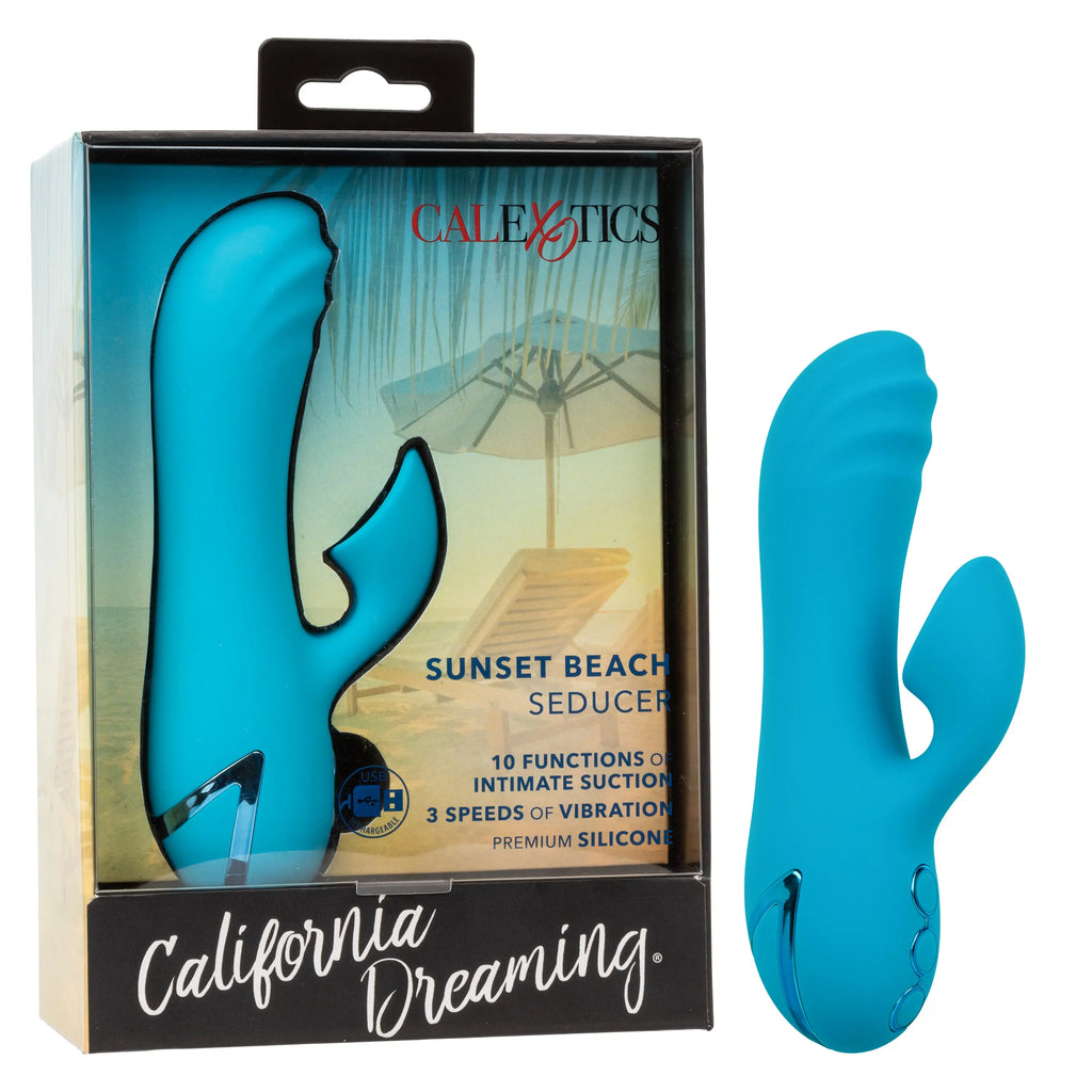 California Dreaming Sunset Beach Seducer - Blue – body-safe silicone USB-rechargeable | Fu'Cha Exotics