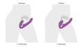 10x Ergo- Fit G-Pulse Inflatable and Vibrating Strapless Strap- on - Purple
