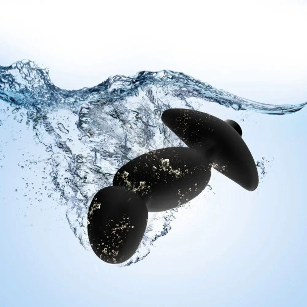 Anal Adventures- Platinum - Silicone Vibrating Prostate Massager 04-Black – body-safe materials | Fu'Cha Exotics