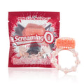 Screaming O vibrating ring with pink textured band and bead detail