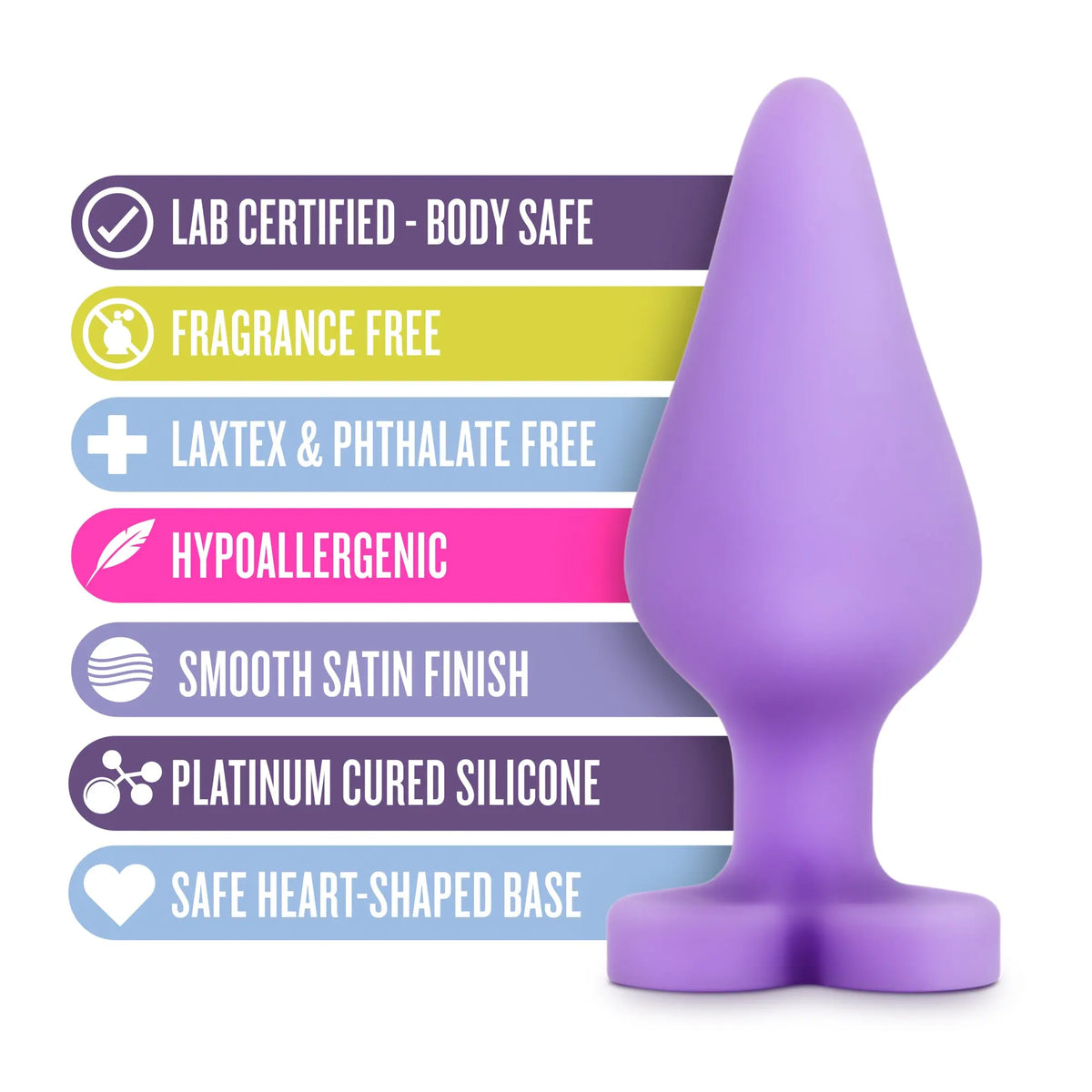 Naughtier Candy Hearts - Fuck Me - Purple – body-safe materials | Fu'Cha Exotics
