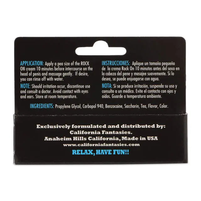 Rock on - 0.5 Oz. Tube - Boxed – body-safe materials | Fu'Cha Exotics