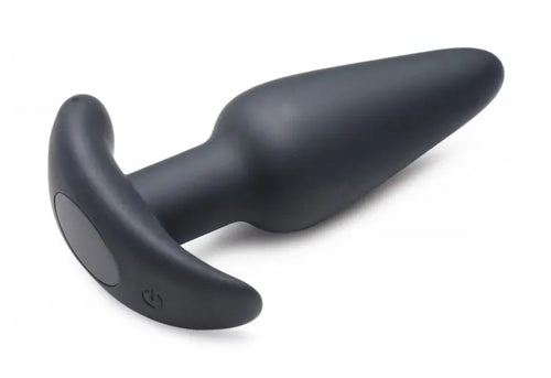21x Silicone Butt Plug With Remote - Black – body-safe materials | Fu'Cha Exotics