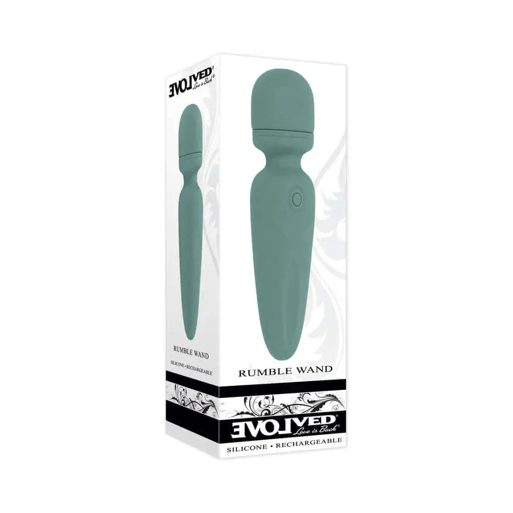 Rumble Wand - Green – body-safe silicone USB-rechargeable | Fu'Cha Exotics