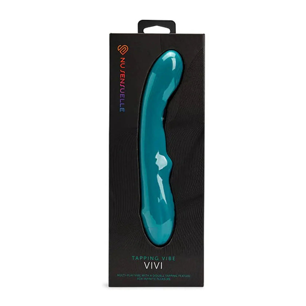 Nu Sensuelle Tapping Vibe Vivi - Emerald Green – body-safe materials USB-rechargeable | Fu'Cha Exotics
