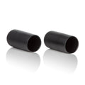 Black cylindrical suction cups for nipples, pair