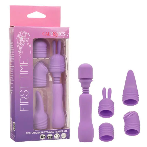 First Time Rechargeable Travel Teaser Kit - Purple – body-safe materials | Fu'Cha Exotics