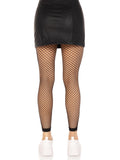 Industrial Net Footless Tights - One Size - Black