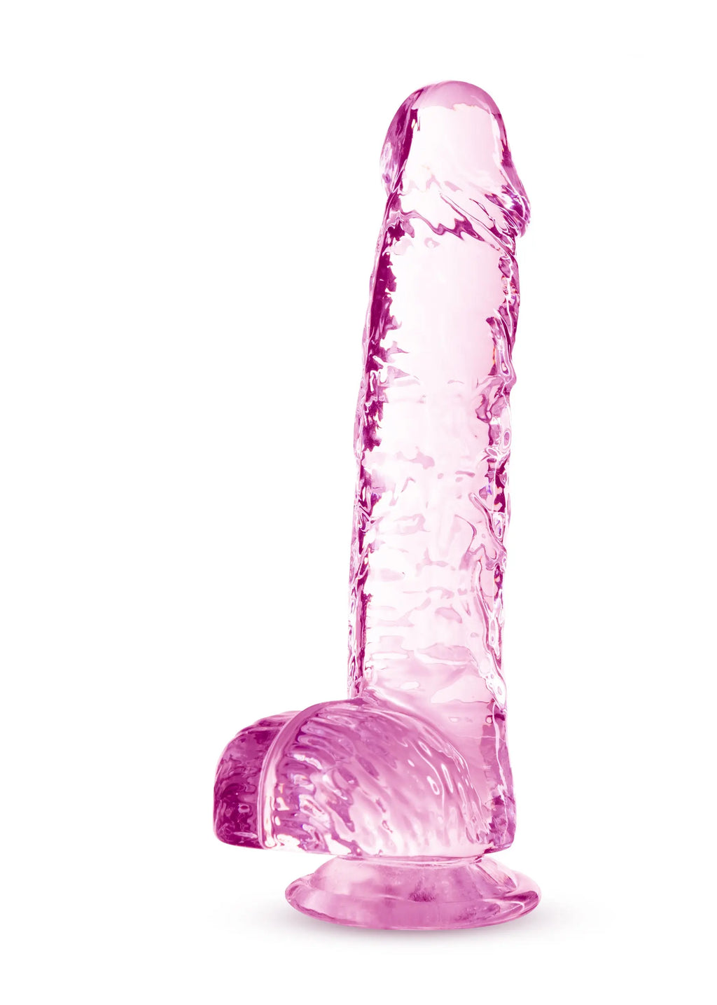 Naturally Yours - 6 Inch Crystalline Dildo - Rose – body-safe materials | Fu'Cha Exotics