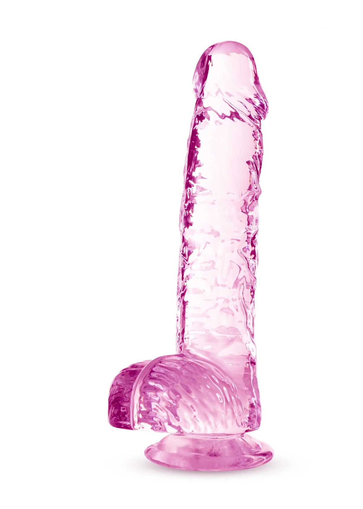 Naturally Yours - 6 Inch Crystalline Dildo - Rose – body-safe materials | Fu'Cha Exotics