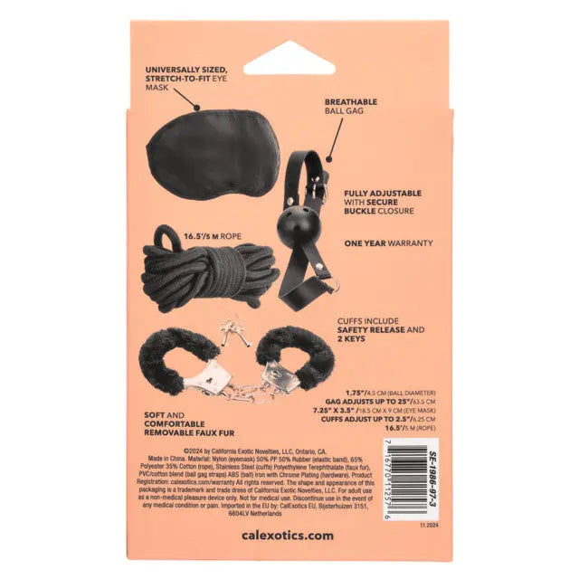 Pleasure Kits Explorer Collection - Black – body-safe materials adjustable intensity | Fu'Cha Exotics