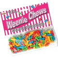 Assorted candy bag with colorful penis-shaped chewy pieces, 125-count