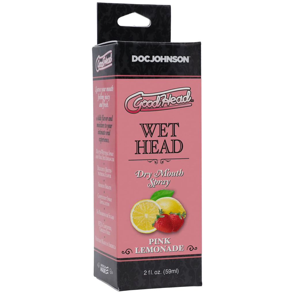 Goodhead - Wet Head - Dry Mouth Spray - Pink Lemonade - 2 Fl. Oz. (59ml) – body-safe materials | Fu'Cha Exotics