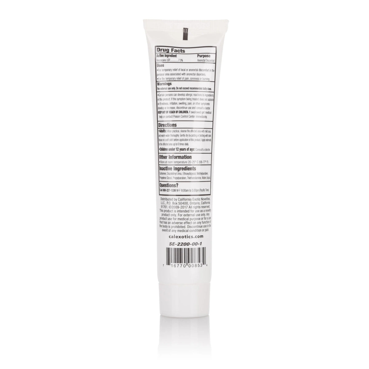 Anal-Eze Tube 1 1/2 Oz – body-safe materials | Fu'Cha Exotics