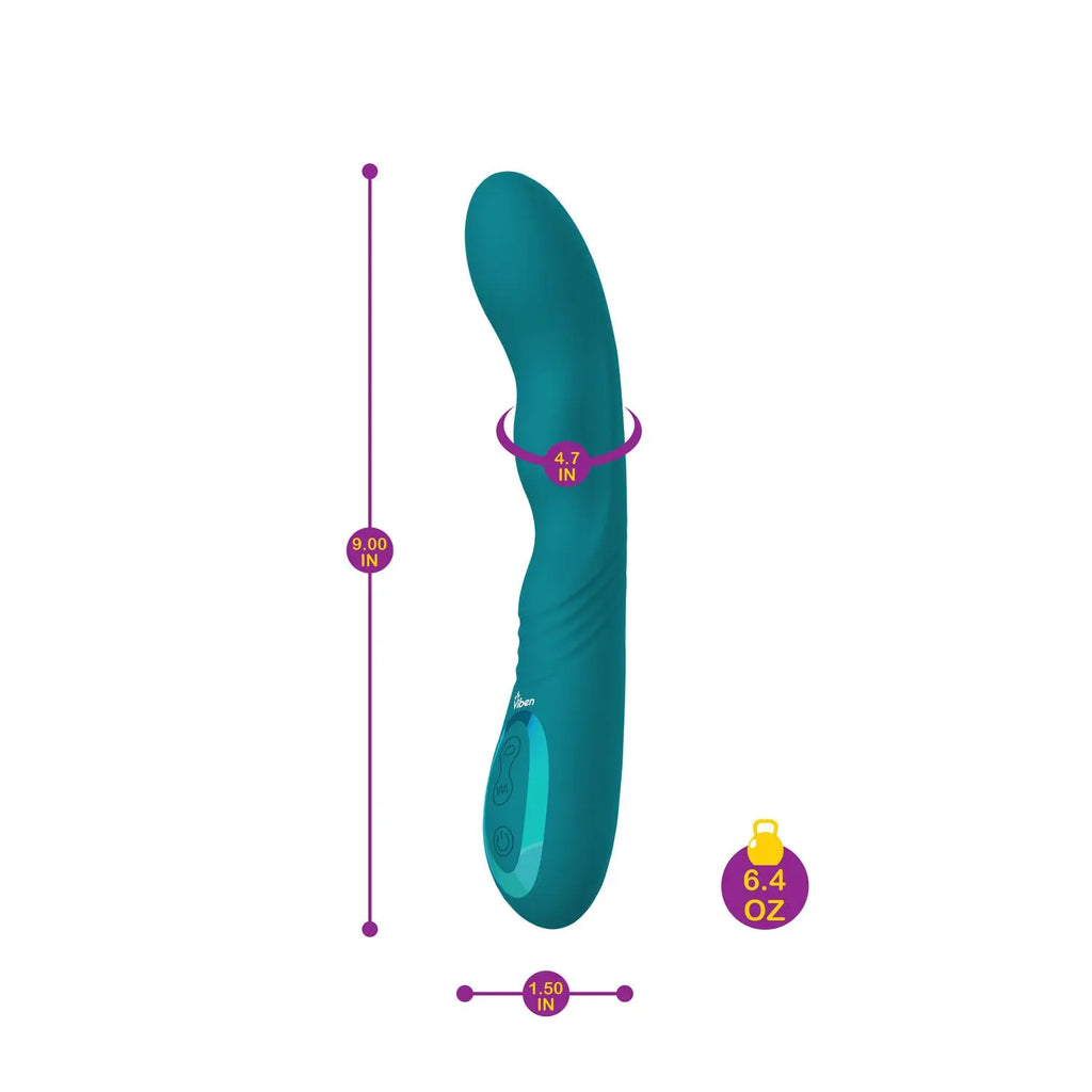 Swagger Wriggling G-Spot Vibe - Ocean – body-safe materials | Fu'Cha Exotics