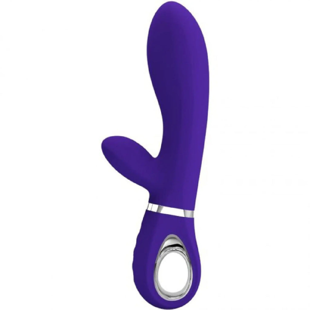Thomas Super Soft Silicone Rabbit Vibrator - Purple – body-safe materials | Fu'Cha Exotics