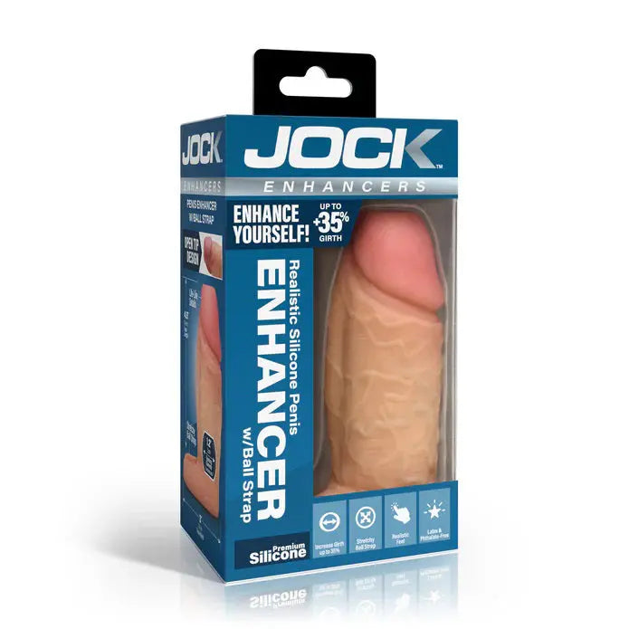 Jock Silicone Penis Extension Sleeve - Light – body-safe silicone | Fu'Cha Exotics