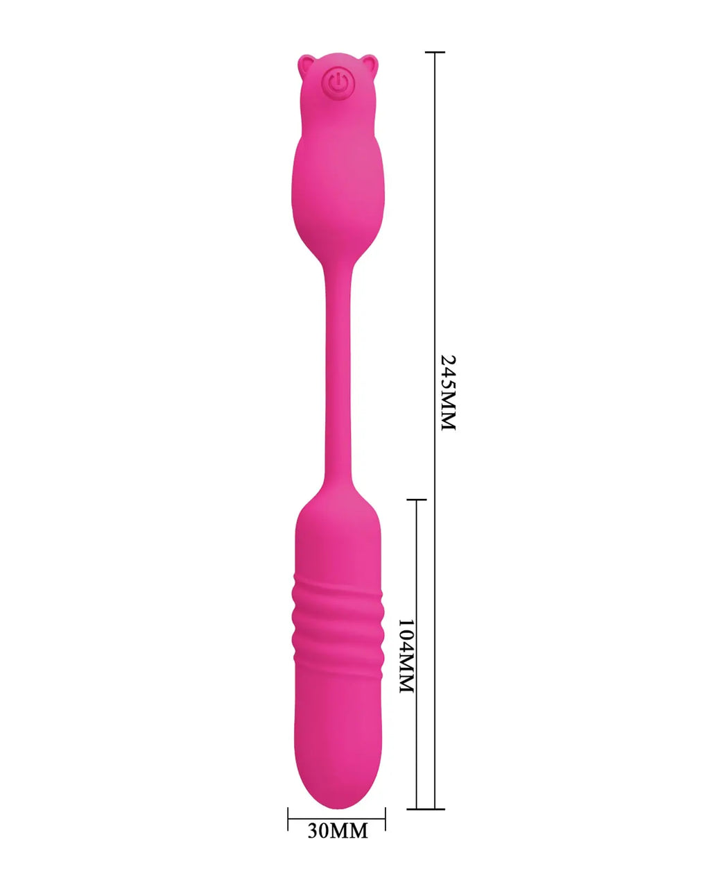 Pretty Love Nobikuma Thrusting Egg - Fuchsia – body-safe materials | Fu'Cha Exotics