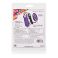 Purple satin push-button roller device in retail blister pack
