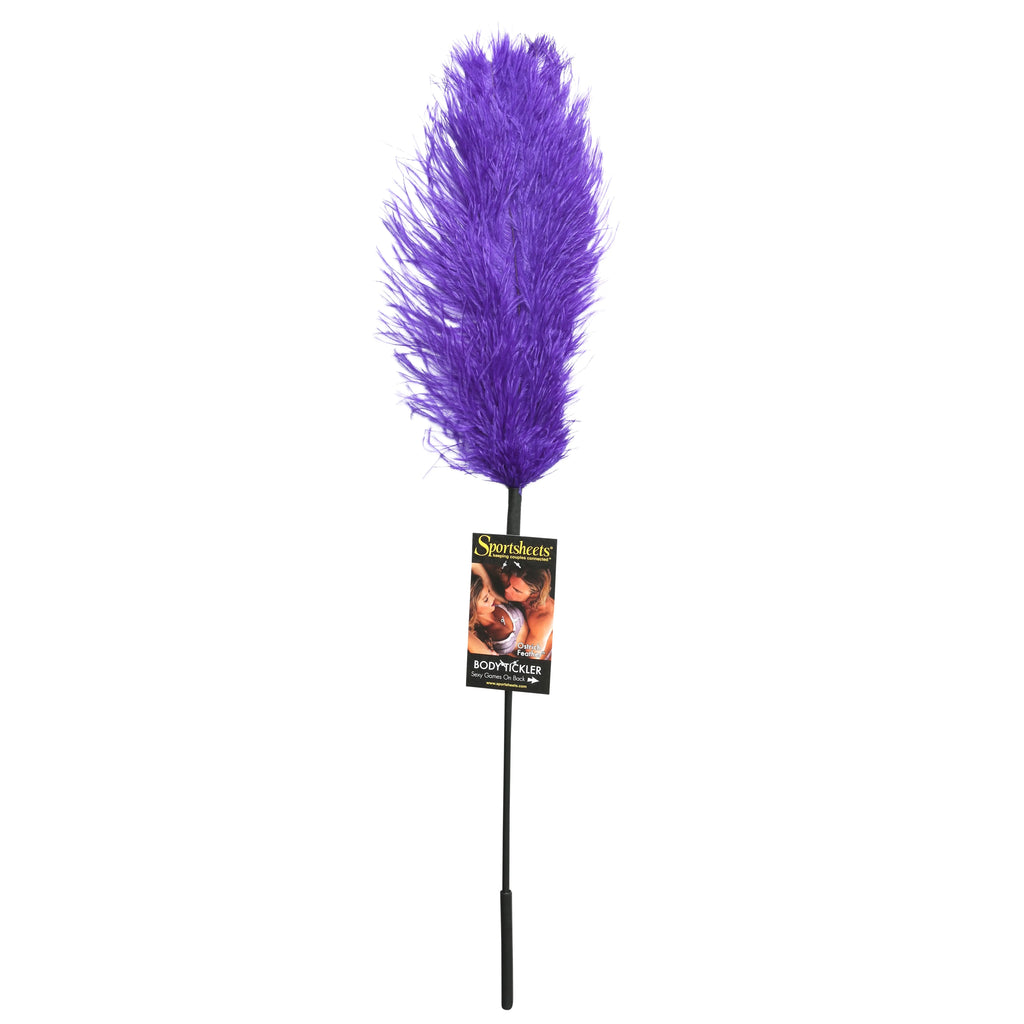 Ostrich Tickler - Purple – body-safe materials | Fu'Cha Exotics