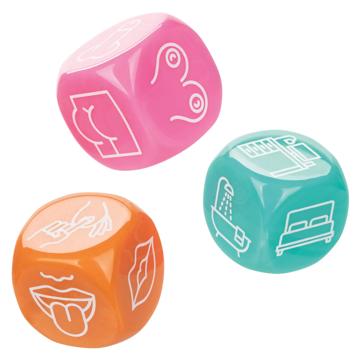 Naughty Bits Roll With It Icon - Based Sex Dice Game – body-safe materials | Fu'Cha Exotics