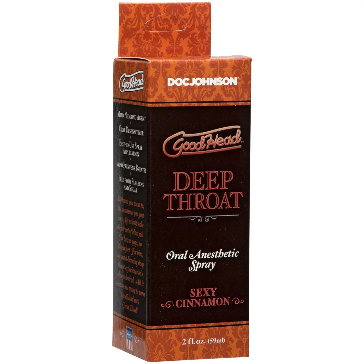Good Head Deep Throat Spray - Sexy Cinnamon – body-safe materials | Fu'Cha Exotics
