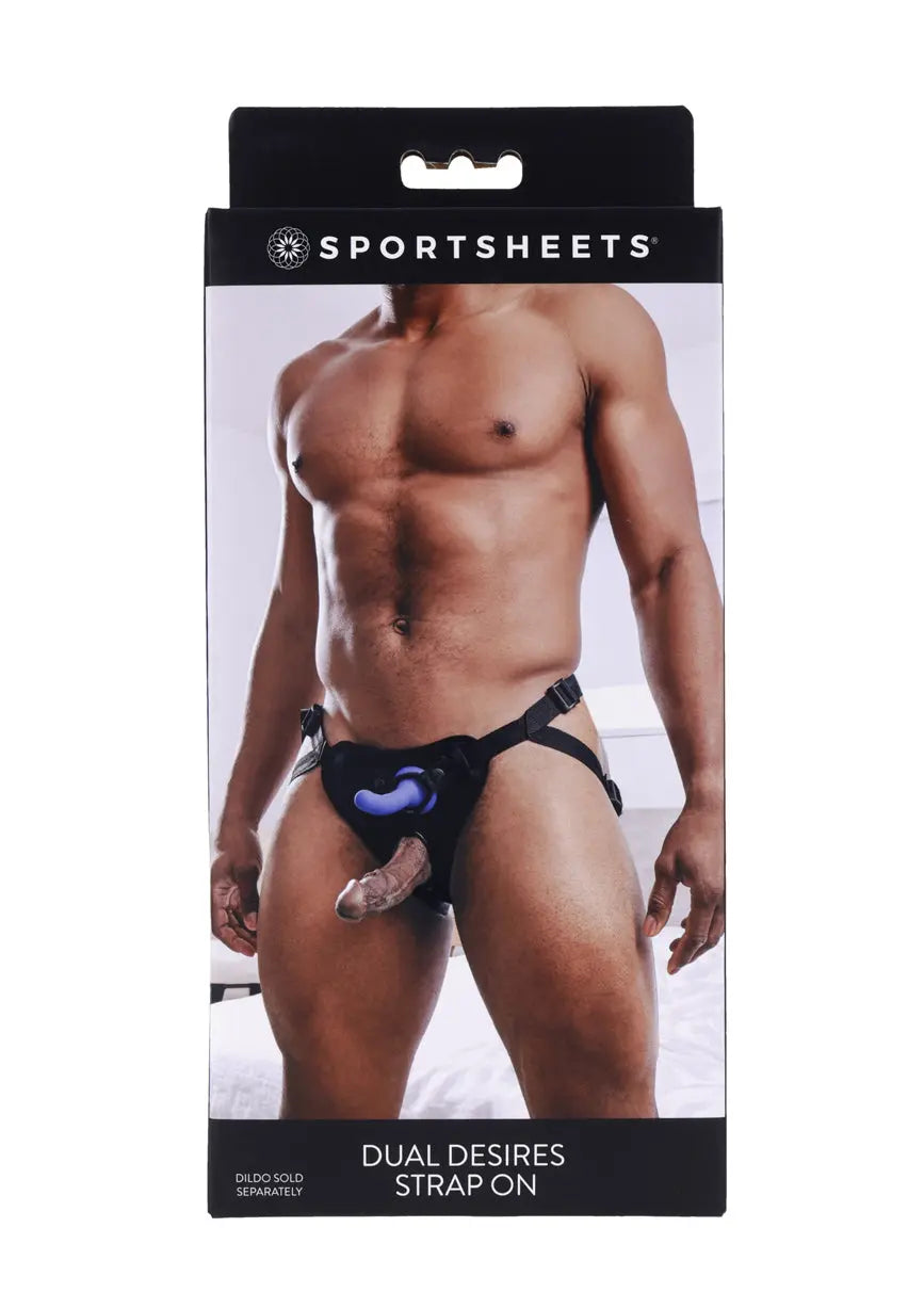 Dual Desires Strap on - Black – body-safe materials adjustable intensity | Fu'Cha Exotics