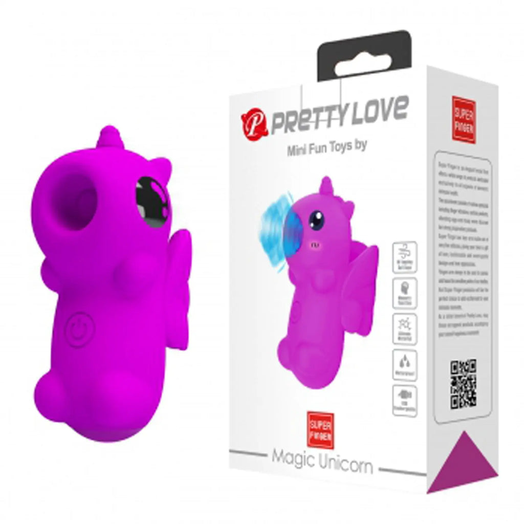 Magic Unicorn Finger Vibrator - Purple – body-safe materials | Fu'Cha Exotics