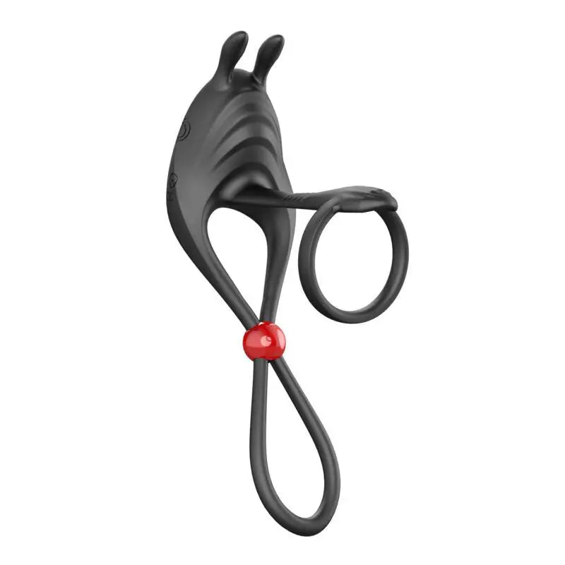 Cockpower Remote Control Cockring and Ball Cinch - Black – body-safe materials | Fu'Cha Exotics