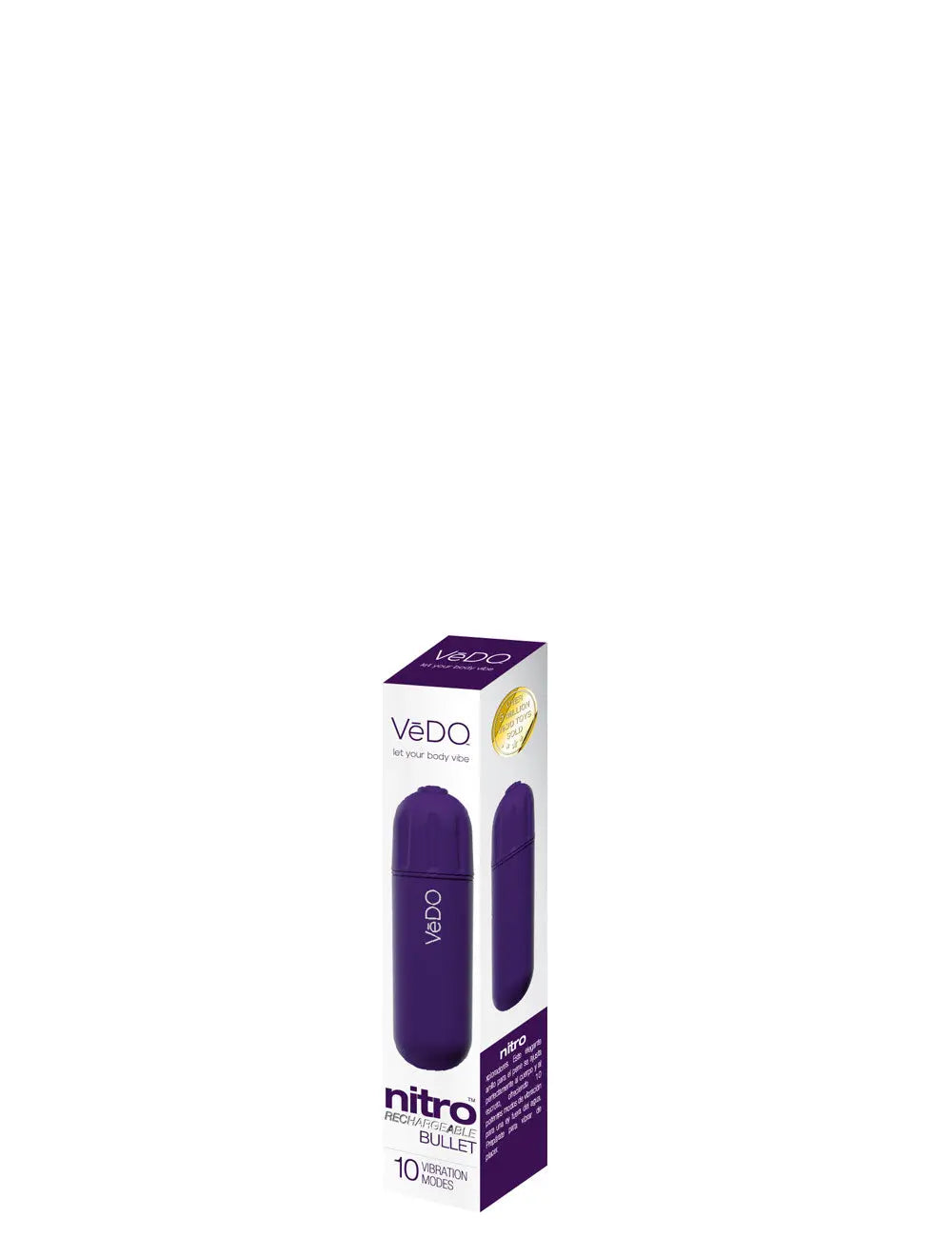 Nitro Rechargeable Bullet - Purple – body-safe materials USB-rechargeable | Fu'Cha Exotics