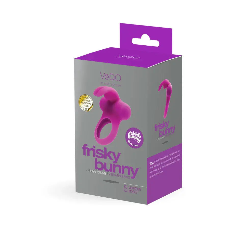 Frisky Bunny Vibrating Ring Perfectly Purple – body-safe materials | Fu'Cha Exotics