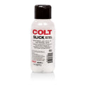 Colt Slick glide water-based body lube bottle with dark cap