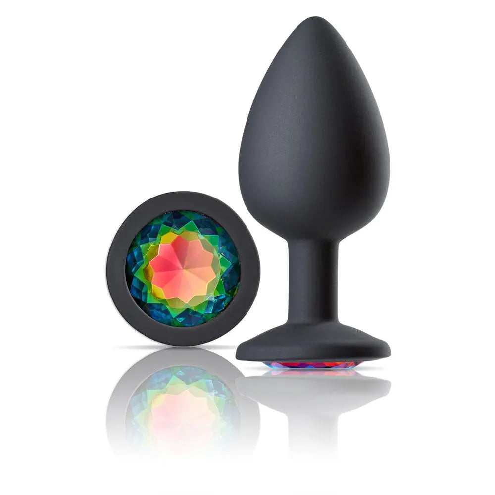 Cloud 9 Novelties Gems Jeweled Silicone Anal Plug - Large – body-safe silicone | Fu'Cha Exotics