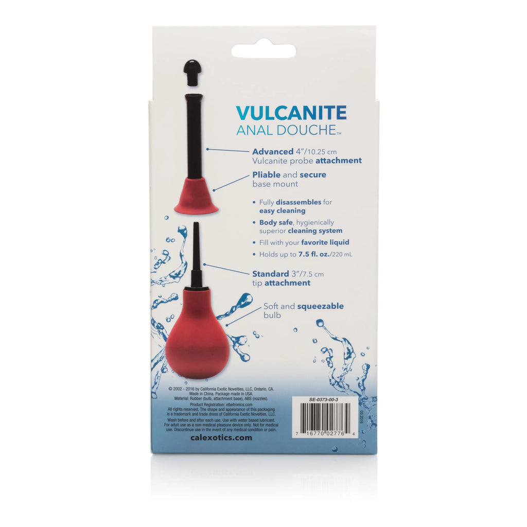 Vulcanite Anal Douche With Attachement – body-safe materials | Fu'Cha Exotics