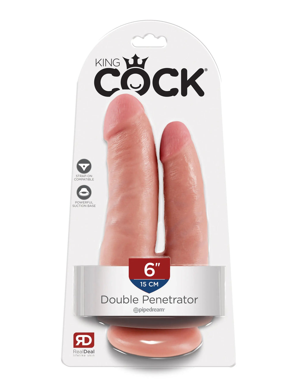 King Cock Double Penetrator - Flesh – body-safe materials | Fu'Cha Exotics