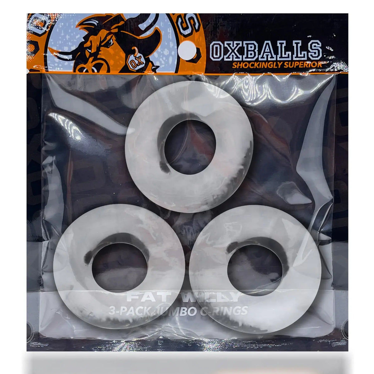 Fat Willy 3-Pack Jumbo C-Rings - Clear – body-safe materials | Fu'Cha Exotics
