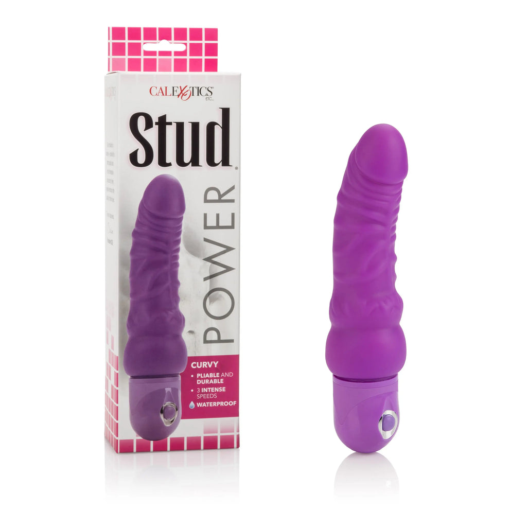 Waterproof Power Stud Curvy Dong - Purple – body-safe materials USB-rechargeable | Fu'Cha Exotics