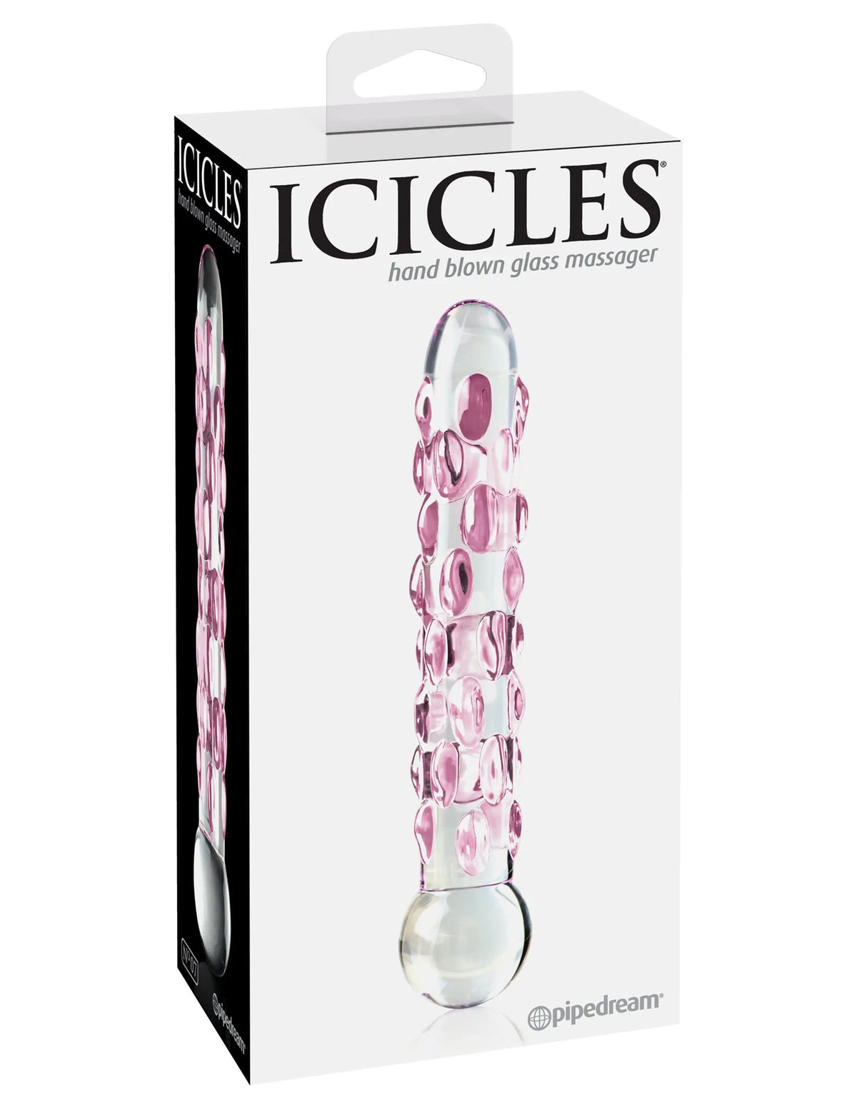 Icicles No. 7 - Clear / Pink – body-safe materials | Fu'Cha Exotics