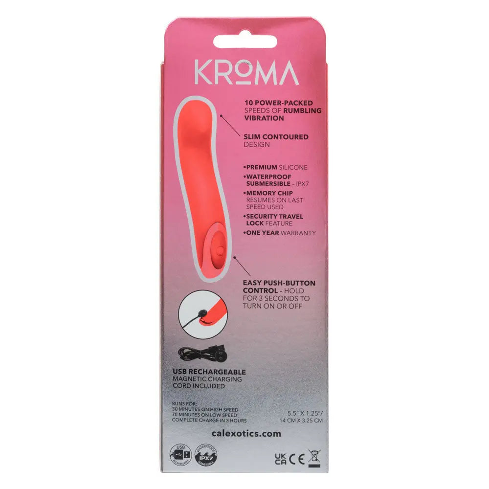 Kroma Turbo Curve - Orange – body-safe silicone 10 vibration modes | Fu'Cha Exotics