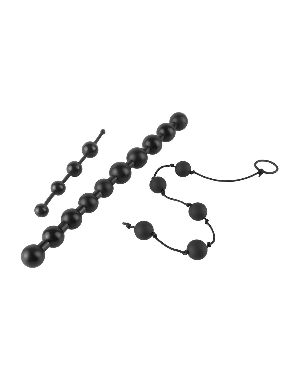 Anal Fantasy Collection Beginners Bead Kit - Black – body-safe materials | Fu'Cha Exotics