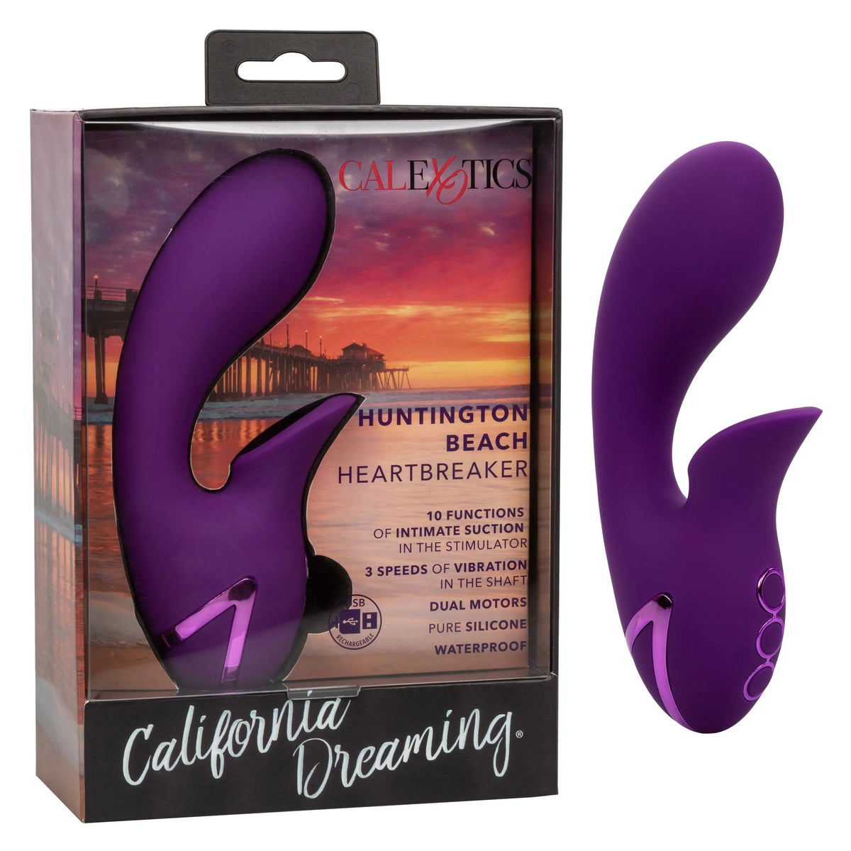 California Dreaming Huntington Beach Heartbreaker - Purple – body-safe materials | Fu'Cha Exotics