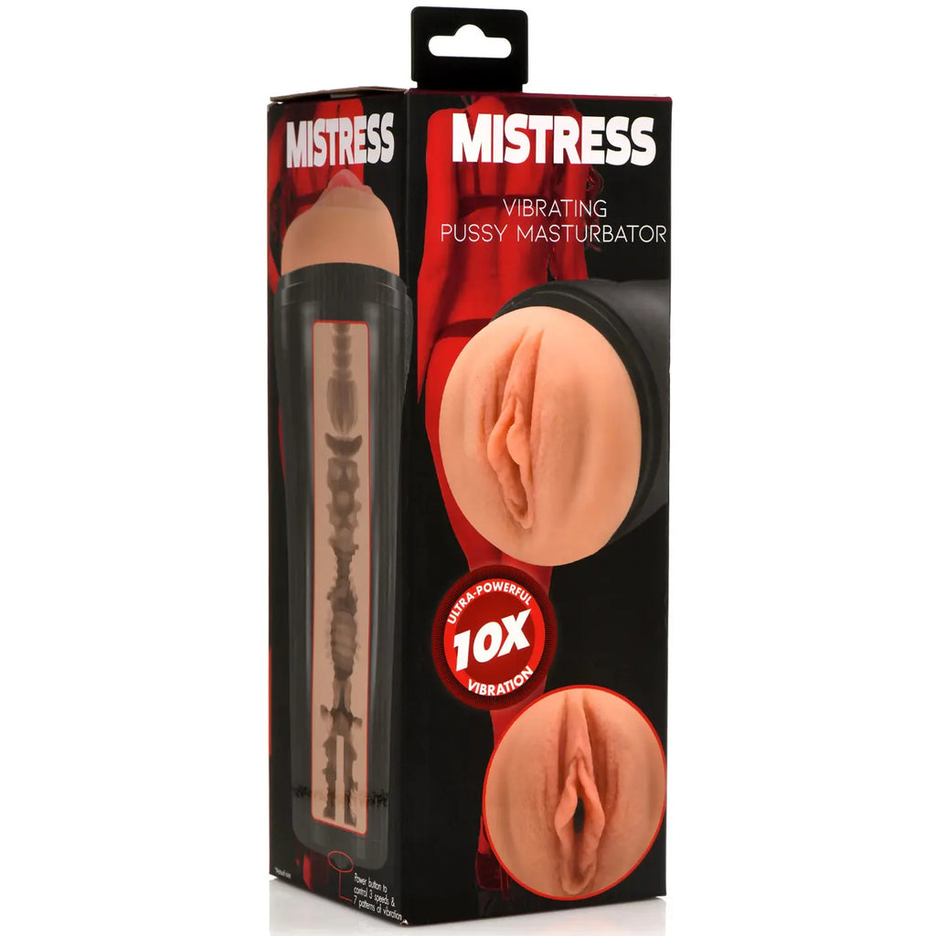 Mistress Vibrating Pussy Masturbator - Medium – body-safe materials | Fu'Cha Exotics