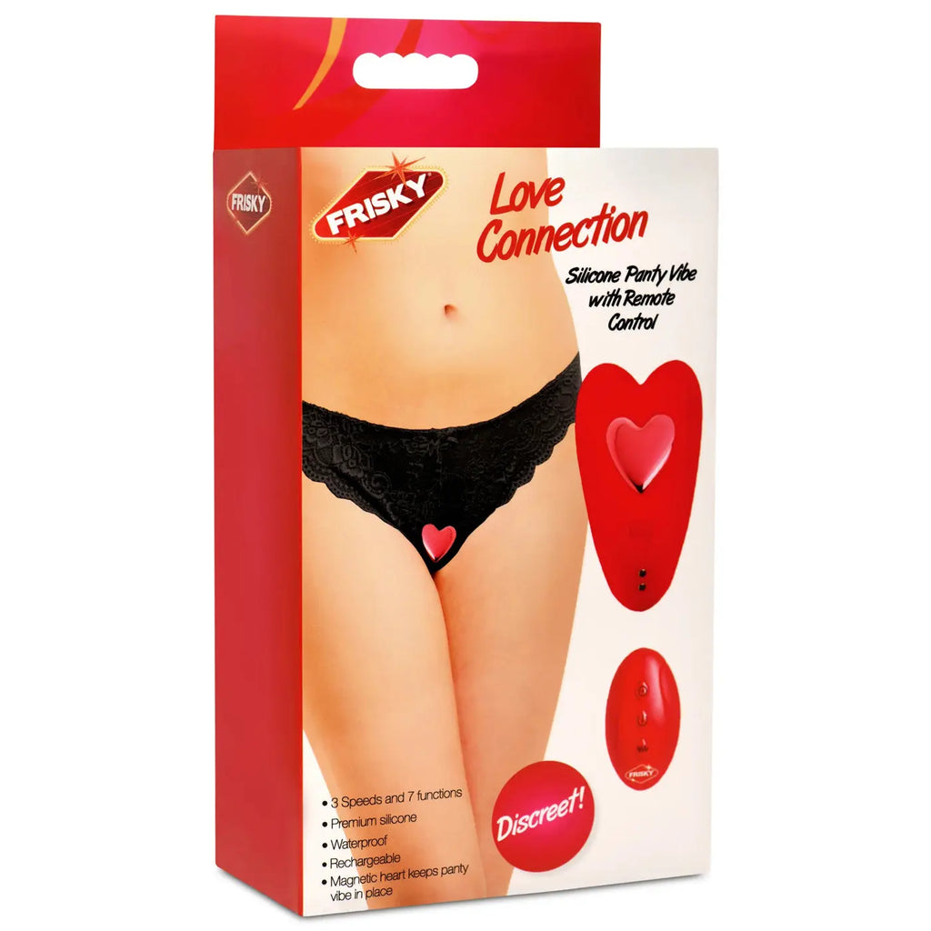 Love Connection Silicone Panty Vibe With Remote Control - Red – body-safe materials | Fu'Cha Exotics